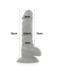 COCK MILLER - IMBRACATURA + SILICONE DENSITY COCKSIL ARTICOLABILE NERO 13 CM