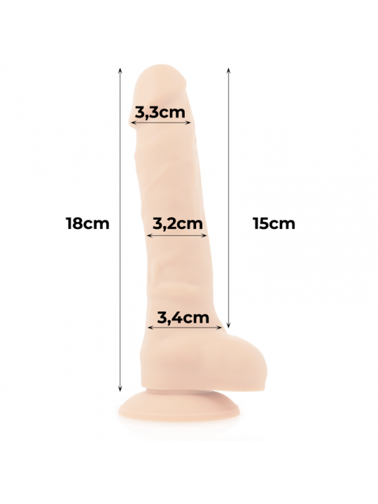 COCK MILLER - IMBRACATURA + COCKSIL ARTICOLABILE DENSIT SILICONE 18 CM