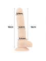 COCK MILLER - IMBRACATURA + COCKSIL ARTICOLABILE DENSIT SILICONE 18 CM