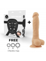 COCK MILLER - IMBRACATURA + COCKSIL ARTICOLABILE DENSIT SILICONE 19,5 CM