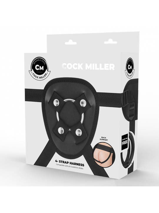 COCK MILLER - IMBRACATURA + COCKSIL ARTICOLABILE DENSIT SILICONE 19,5 CM