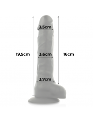 COCK MILLER - IMBRACATURA + COCKSIL ARTICOLABILE DENSIT SILICONE NERO 19,5 CM