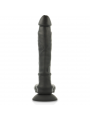 COCK MILLER - IMBRACATURA + COCKSIL ARTICOLABILE DENSIT SILICONE NERO 24 CM