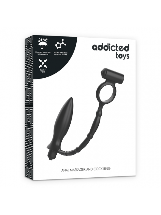 ADDICTED TOYS - PLUG ANALE CON ANELLO VIBRANTE