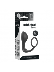 ADDICTED TOYS - PLUG ANALE CON ANELLO IN SILICONE NERO