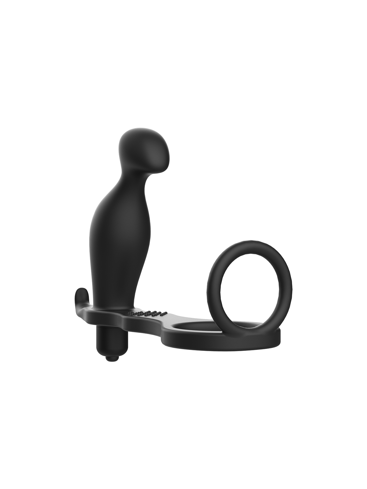 ADDICTED TOYS - PLUG ANALE CON ANELLO IN SILICONE NERO 12 CM