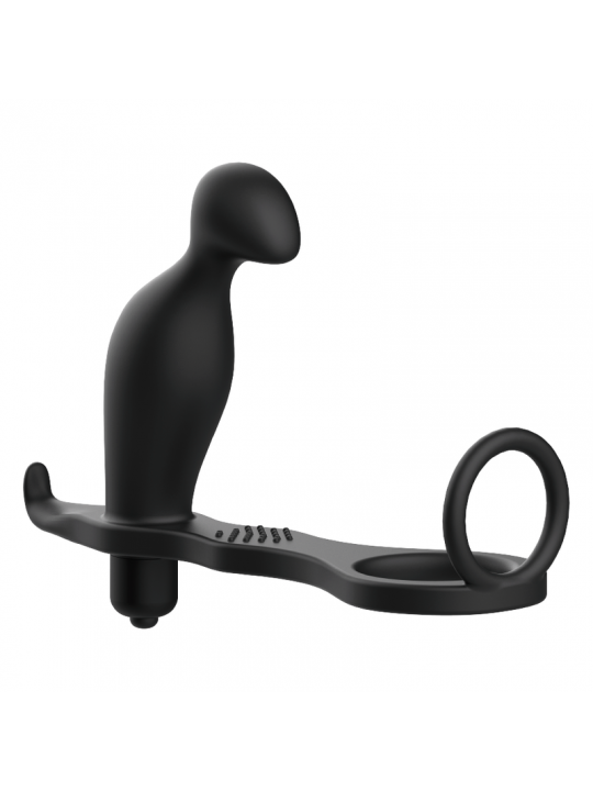 ADDICTED TOYS - PLUG ANALE CON ANELLO IN SILICONE NERO 12 CM