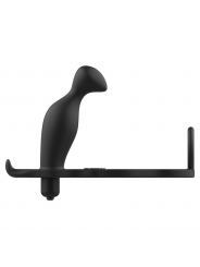 ADDICTED TOYS - PLUG ANALE CON ANELLO IN SILICONE NERO 12 CM