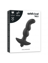 ADDICTED TOYS - MASSAGGIATORE ANALE CON VIBRAZIONE NERA MODELLO 2