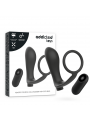 ADDICTED TOYS - ANELLO PER PENE CON TELECOMANDO PLUG ANALE NERO RICARICABILE