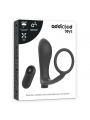 ADDICTED TOYS - ANELLO PER PENE CON TELECOMANDO PLUG ANALE NERO RICARICABILE