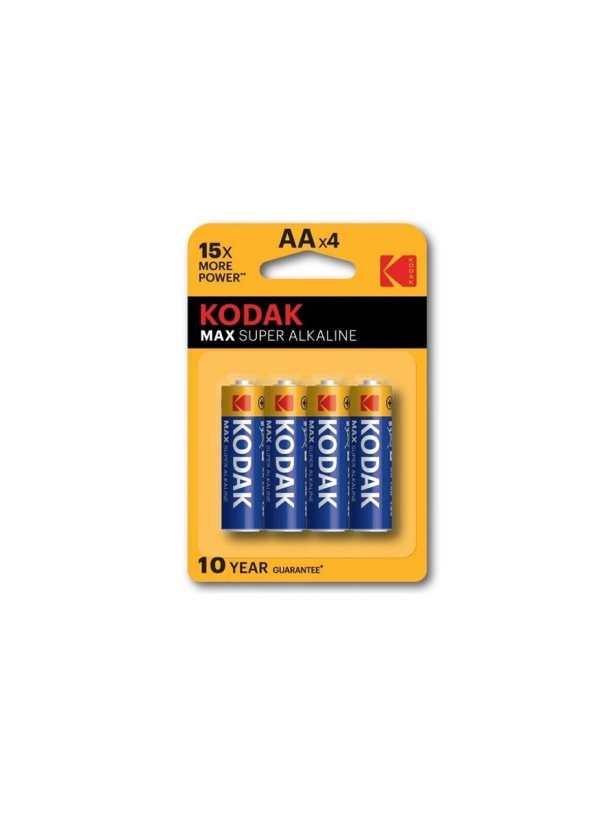 KODAK - BATTERIA ALCALINA MAX AA LR6 BLISTER * 4