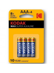 KODAK - BATTERIA MAX SUPER ALCALINA AAA LR03 BLISTER * 4