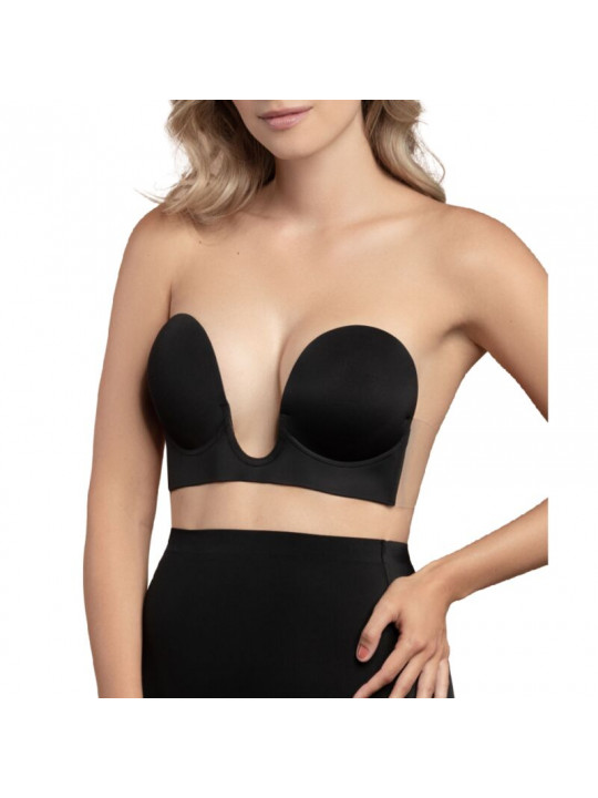 BYE-BRA - REGGISENO SENZA MANIGLIE EN U NERO COPPA A