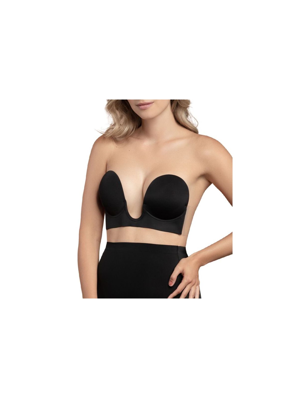 BYE-BRA - REGGISENO SENZA MANIGLIE EN U NERO COPPA A