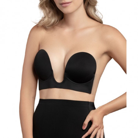 BYE-BRA - REGGISENO SENZA MANIGLIE EN U NERO COPPA B