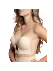 BYE-BRA - REGGISENO SENZA MANIGLIE EN U BEIGE COPPA A