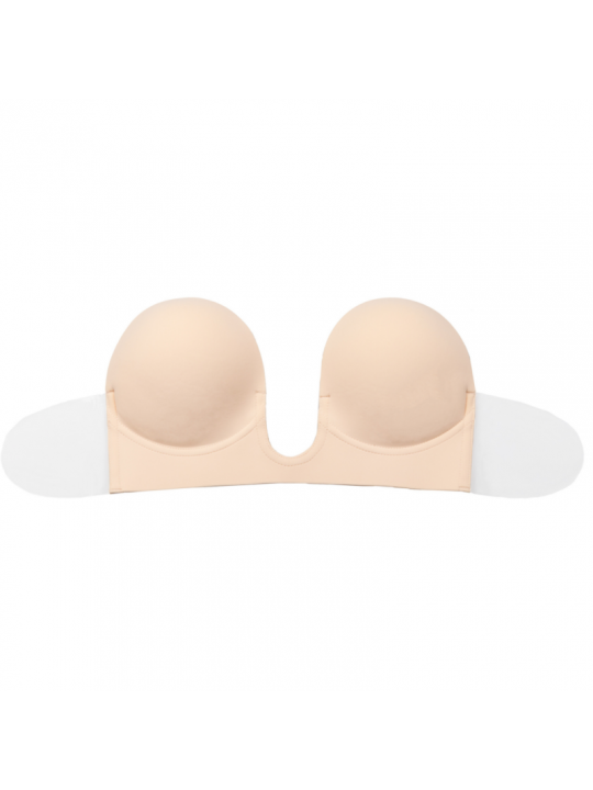 BYE-BRA - REGGISENO SENZA MANIGLIE EN U BEIGE COPPA A