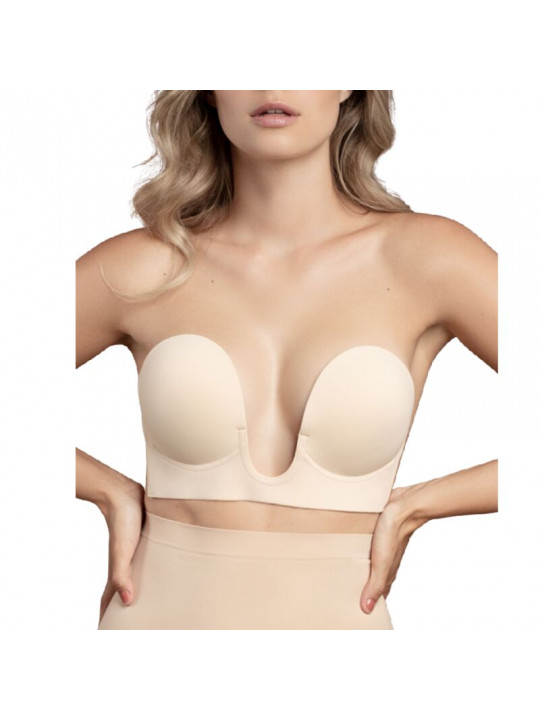 BYE-BRA - REGGISENO SENZA MANIGLIE EN U BEIGE COPPA D