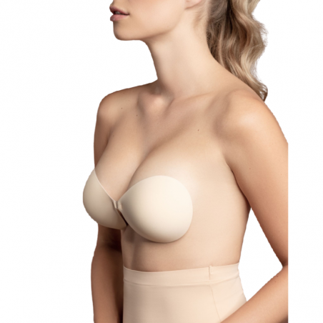 BYE-BRA - REGGISENO INVISIBLE BEIGE COPPA A