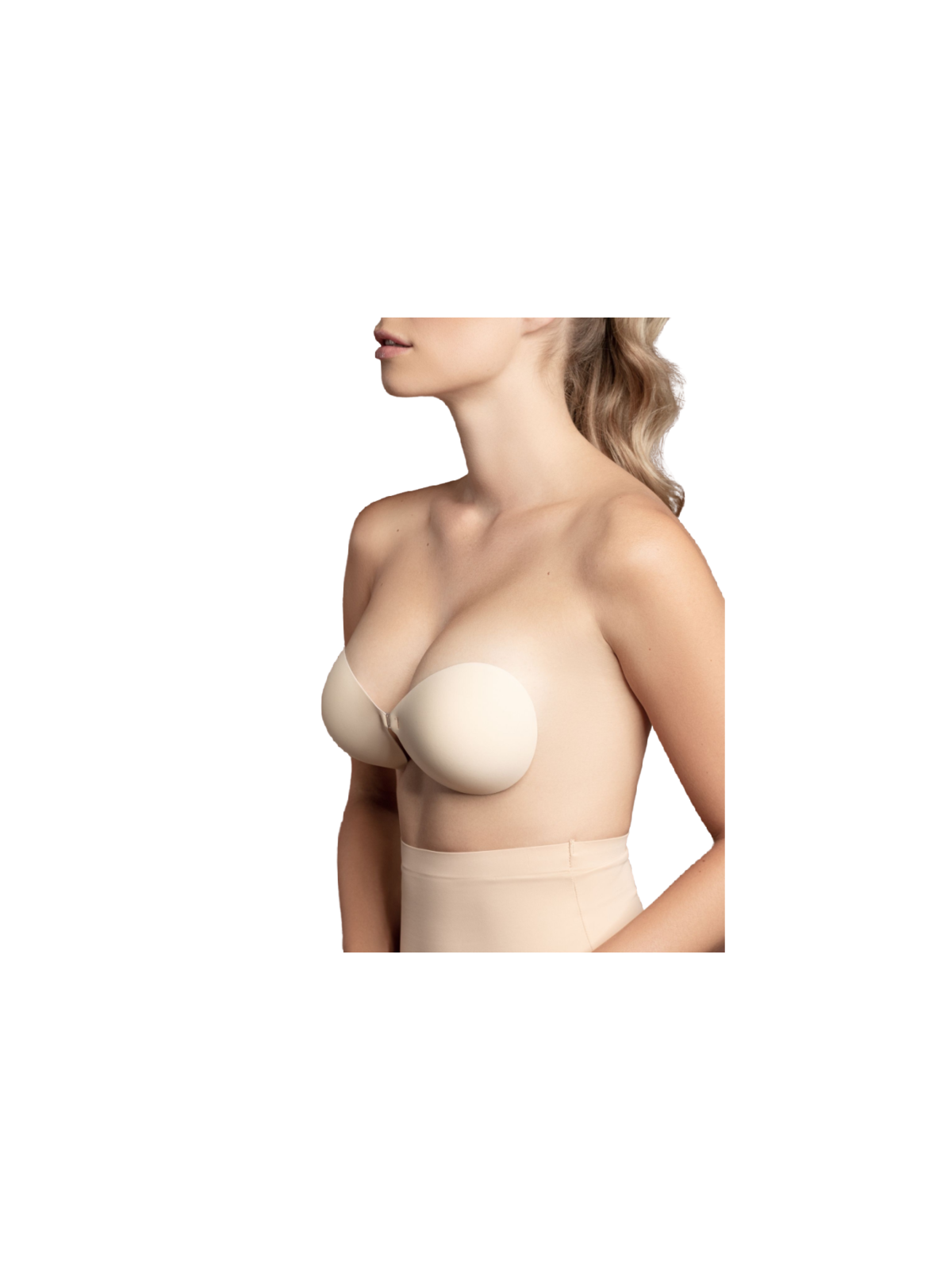 BYE-BRA - REGGISENO INVISIBLE BEIGE COPPA A