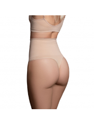 BYE-BRA - FAJA SENZA CUCITURE STILE PERIZOMA BEIGE MISURARE S