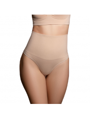 BYE-BRA - FAJA SENZA CUCITURE STILE PERIZOMA BEIGE MISURARE S