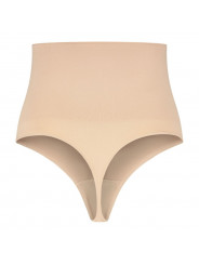 BYE-BRA - FAJA SENZA CUCITURE STILE PERIZOMA BEIGE MISURARE S