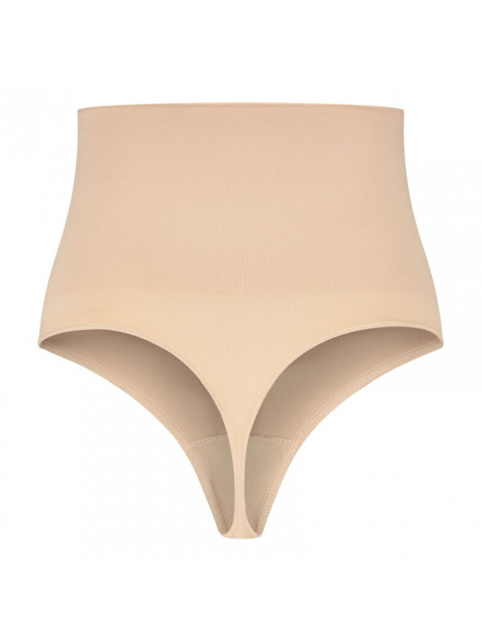 BYE-BRA - FAJA SENZA CUCITURE STILE PERIZOMA BEIGE MISURARE S