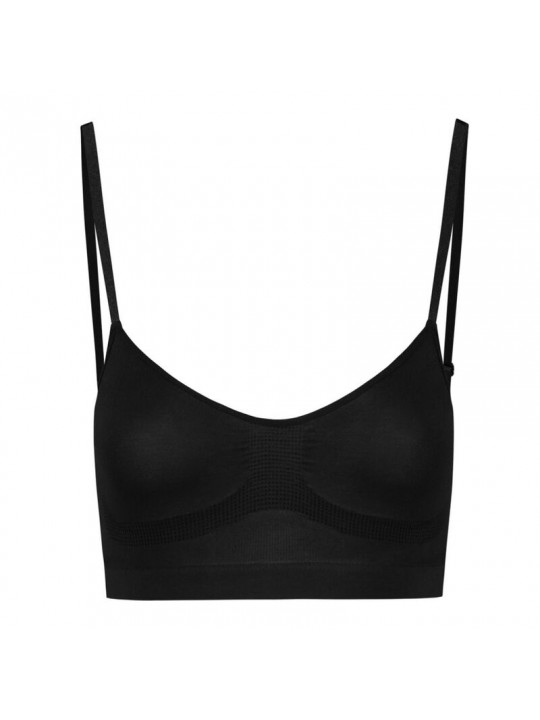 BYE-BRA - MEDIUM CONTROL REGGISENO SENZA CUCITURE NERO MISURARE S