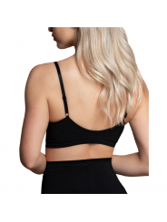 BYE-BRA - MEDIUM CONTROL REGGISENO SENZA CUCITURE NERO MISURARE XXL