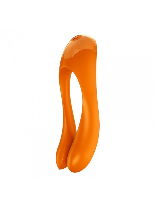 SATISFYER - VIBRATORE DA DITO CANDY CANE ARANCIONE