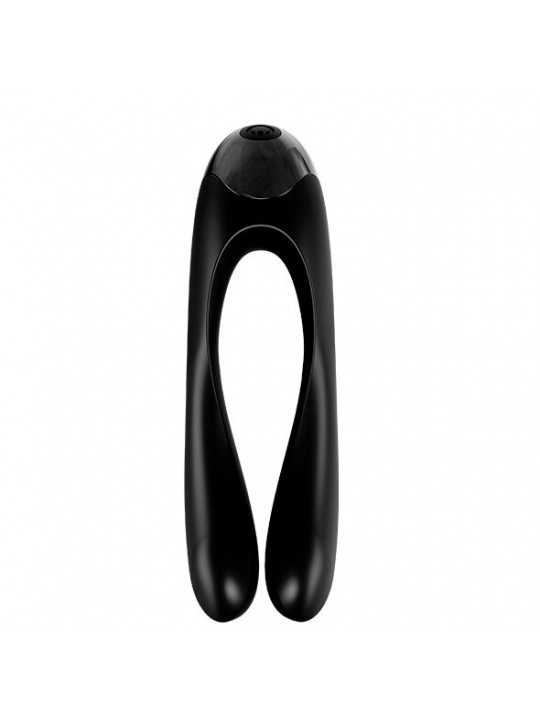 SATISFYER - VIBRATORE DA DITO CANDY CANE NERO