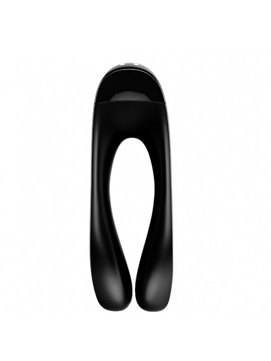 SATISFYER - VIBRATORE DA DITO CANDY CANE NERO