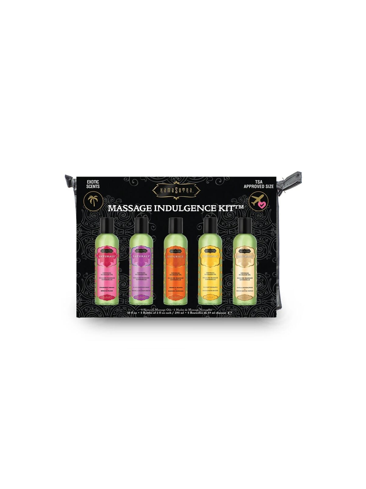 KAMASUTRA - KIT OLIO DA MASSAGGIO INDULGENZA