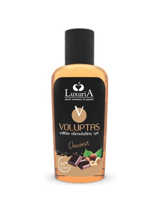 INTIMATELINE LUXURIA - VOLUPTAS GEL DA MASSAGGIO ALIMENTARE EFFETTO RISCALDANTE - CIOCCOLATO 100 ML