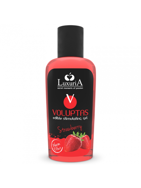 INTIMATELINE LUXURIA - VOLUPTAS GEL DA MASSAGGIO ALIMENTARE EFFETTO RISCALDANTE - FRAGOLA 100 ML