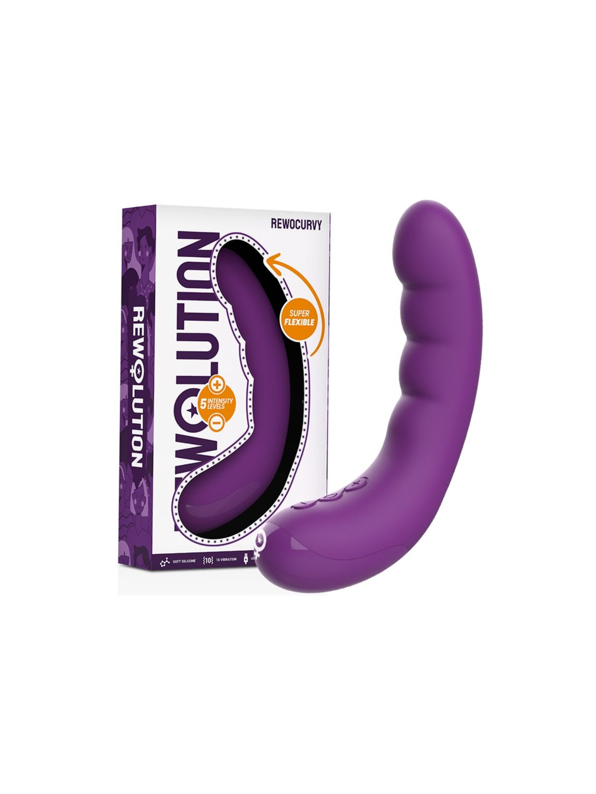 REWOLUTION - VIBRATORE FLESSIBILE RICARICABILE REWOCURVY