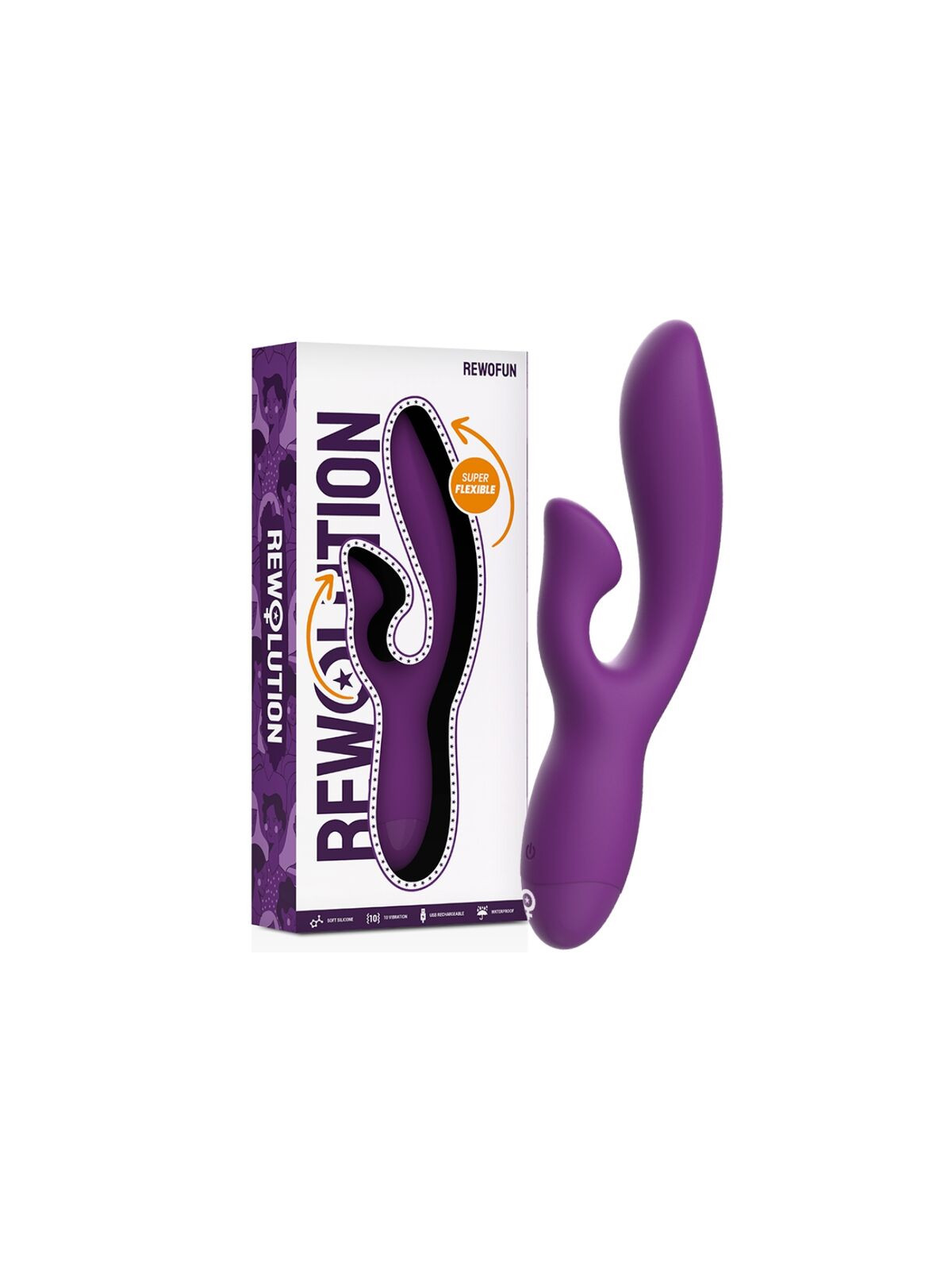 REWOLUTION - REWOFUN VIBRATORE FLESSIBILE CON CONIGLIO