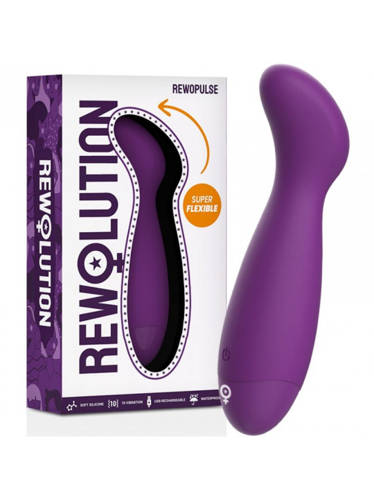 REWOLUTION - REWOPULSE VIBRATORE FLESSIBILE STIMOLATORE DEL PUNTO G