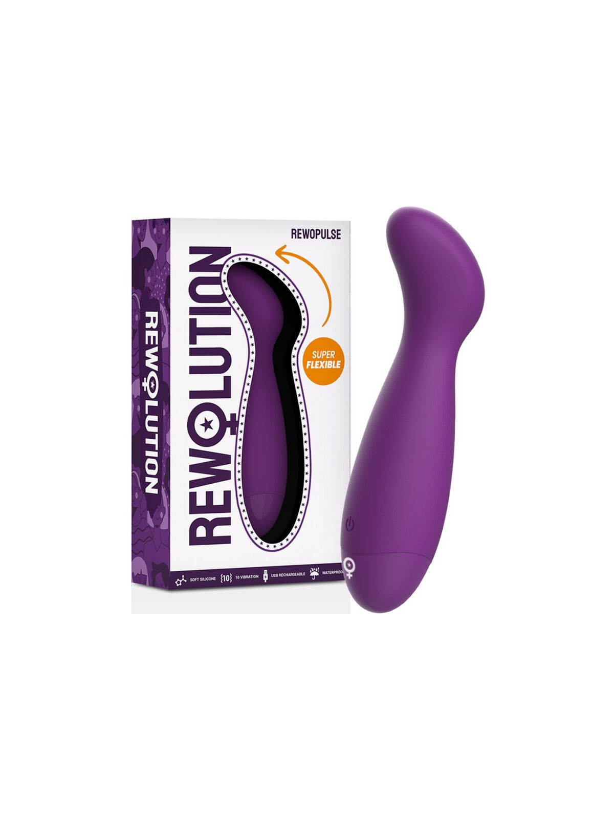 REWOLUTION - REWOPULSE VIBRATORE FLESSIBILE STIMOLATORE DEL PUNTO G