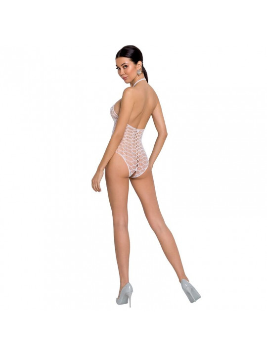 PASSION - WOMAN BS087 BODYSTOCKING BIANCO TAGLIA UNICA