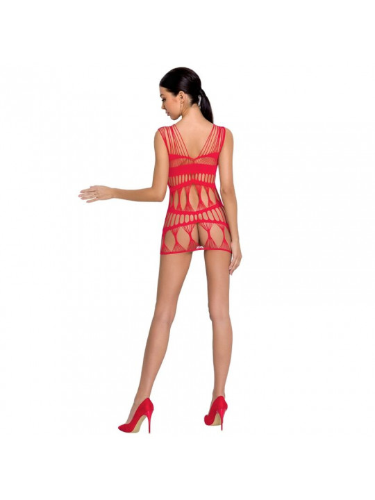 PASSION - WOMAN BS089 BODYSTOCKING ROSSO TAGLIA UNICA