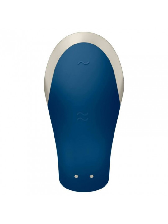 SATISFYER - VIBRATORE DOUBLE LOVE PARTNER DI LUSSO BLU