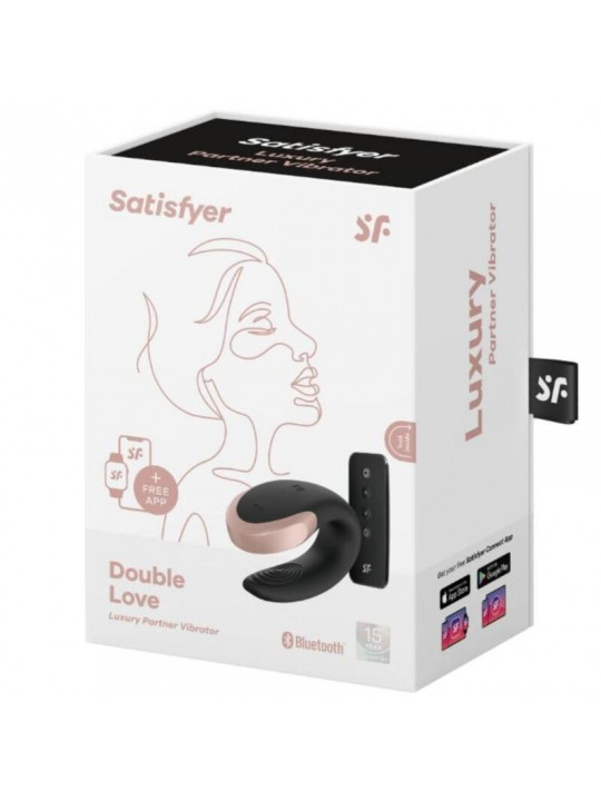 SATISFYER - VIBRATORE DOUBLE LOVE PARTNER DI LUSSO NERO