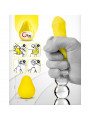 G-VIBE - UOVO MASTURBATORE RIUTILIZZABILE GIALLO STRUTTURATO