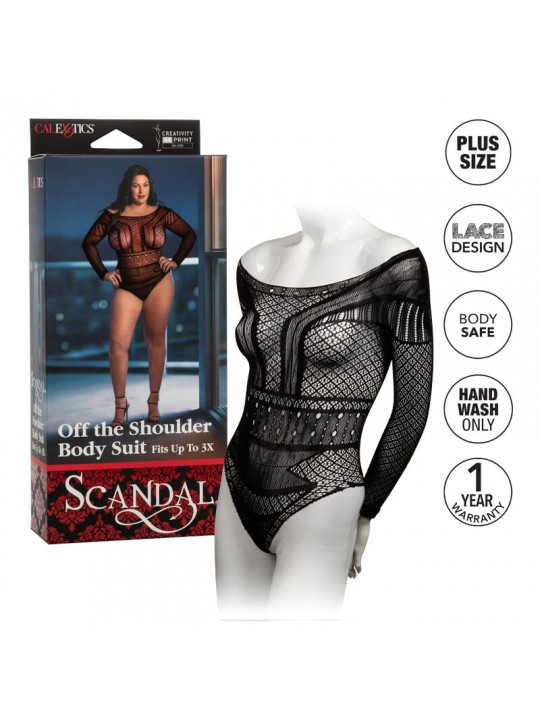 CALEXOTICS - BODY CON SPALLA SCANDAL PLUS TAGLIA