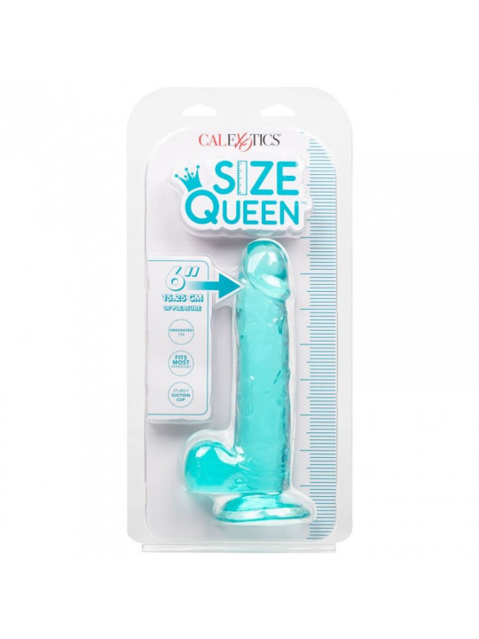 CALEXOTICS - DILDO REGINA TAGLIA BLU 15.3 CM