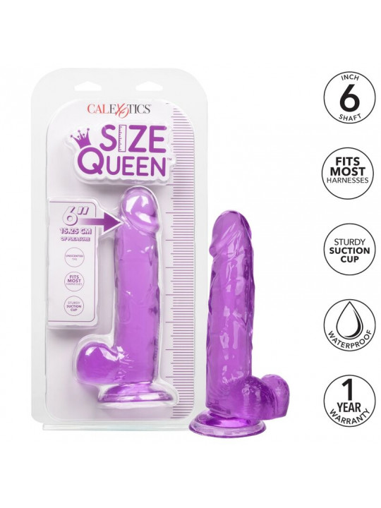 CALEXOTICS - DILDO REGINA TAGLIA VIOLA 15.3 CM