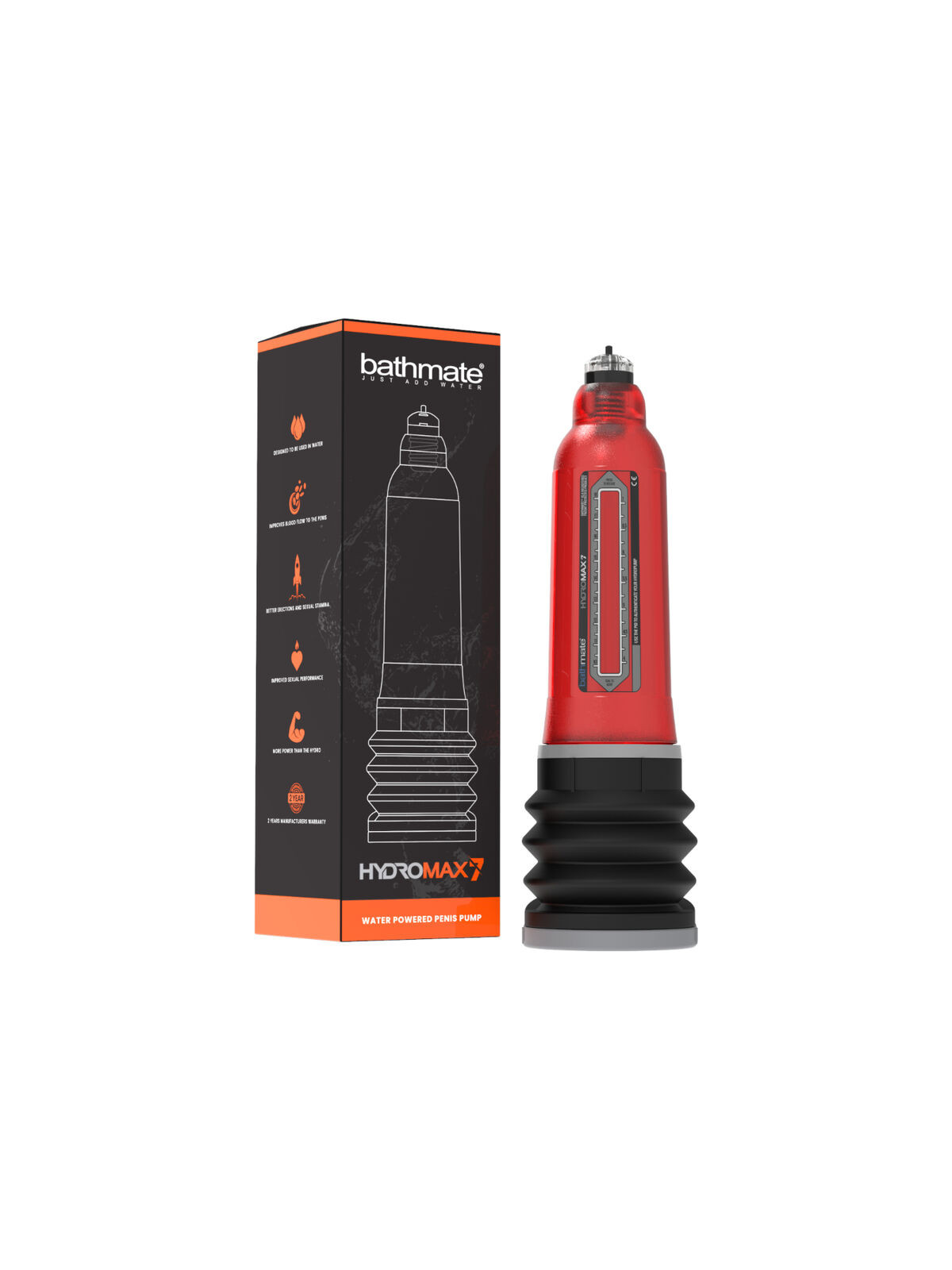 BATHMATE - HYDROMAX 7 AUMENTO DEL PENE ROSSO